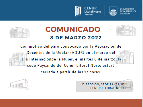 8 de marzo cierre sede