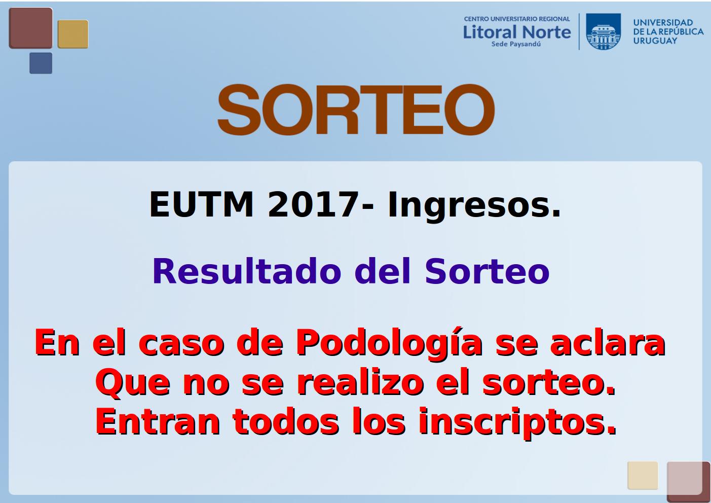 Placas Bedelia 3 EUTM sorteo 
