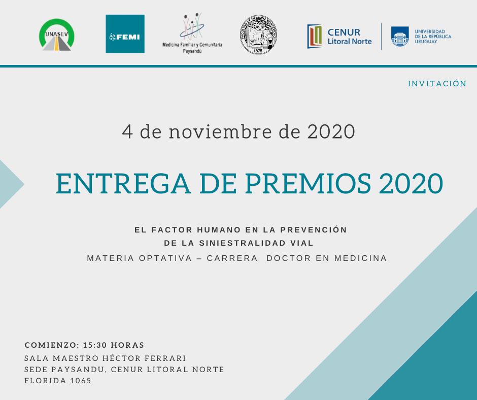 entrega premios curso tránsito