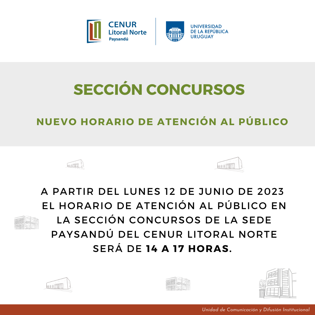 Horario de Atención al público Concursos