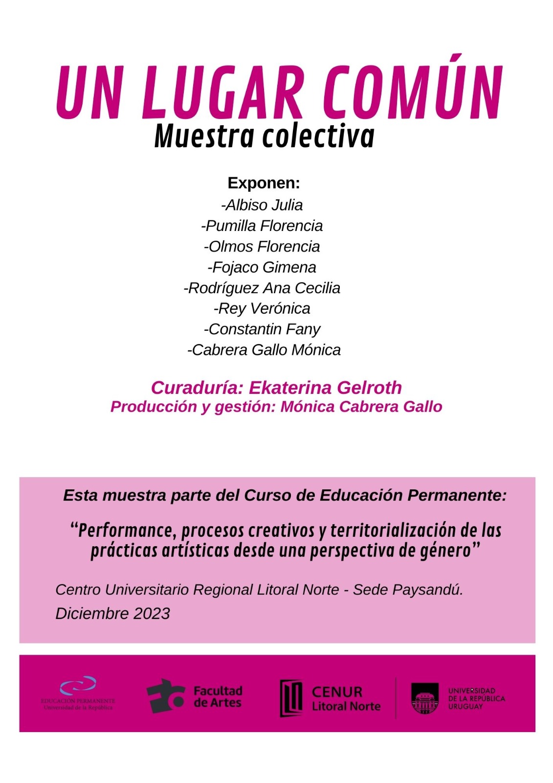 Un lugar común exposición