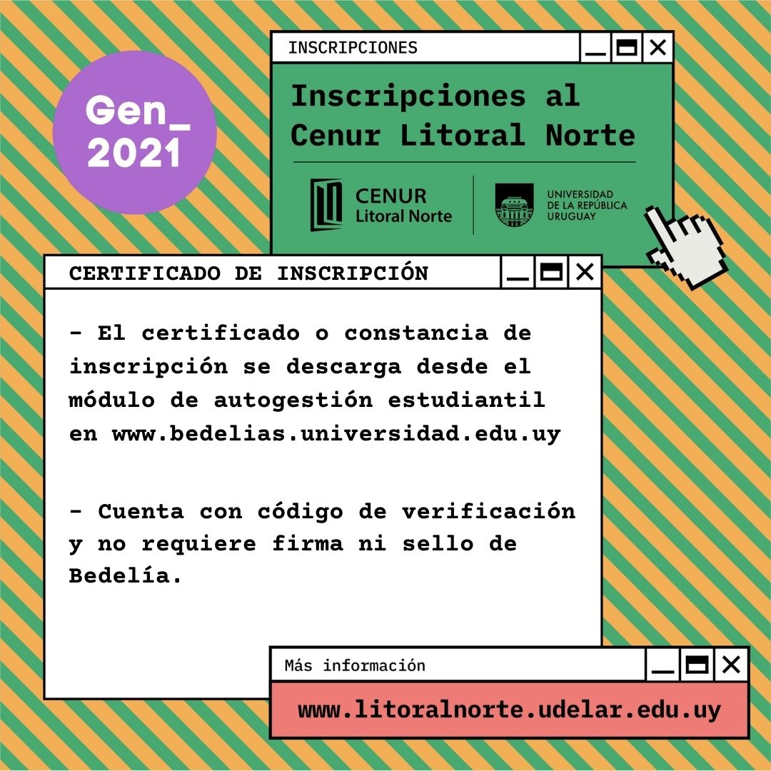 certificado de inscripción cup
