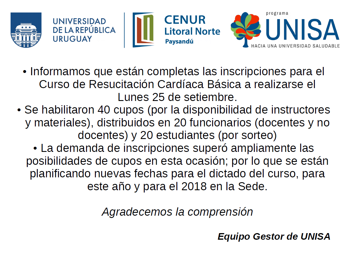 Comunicado UNISA
