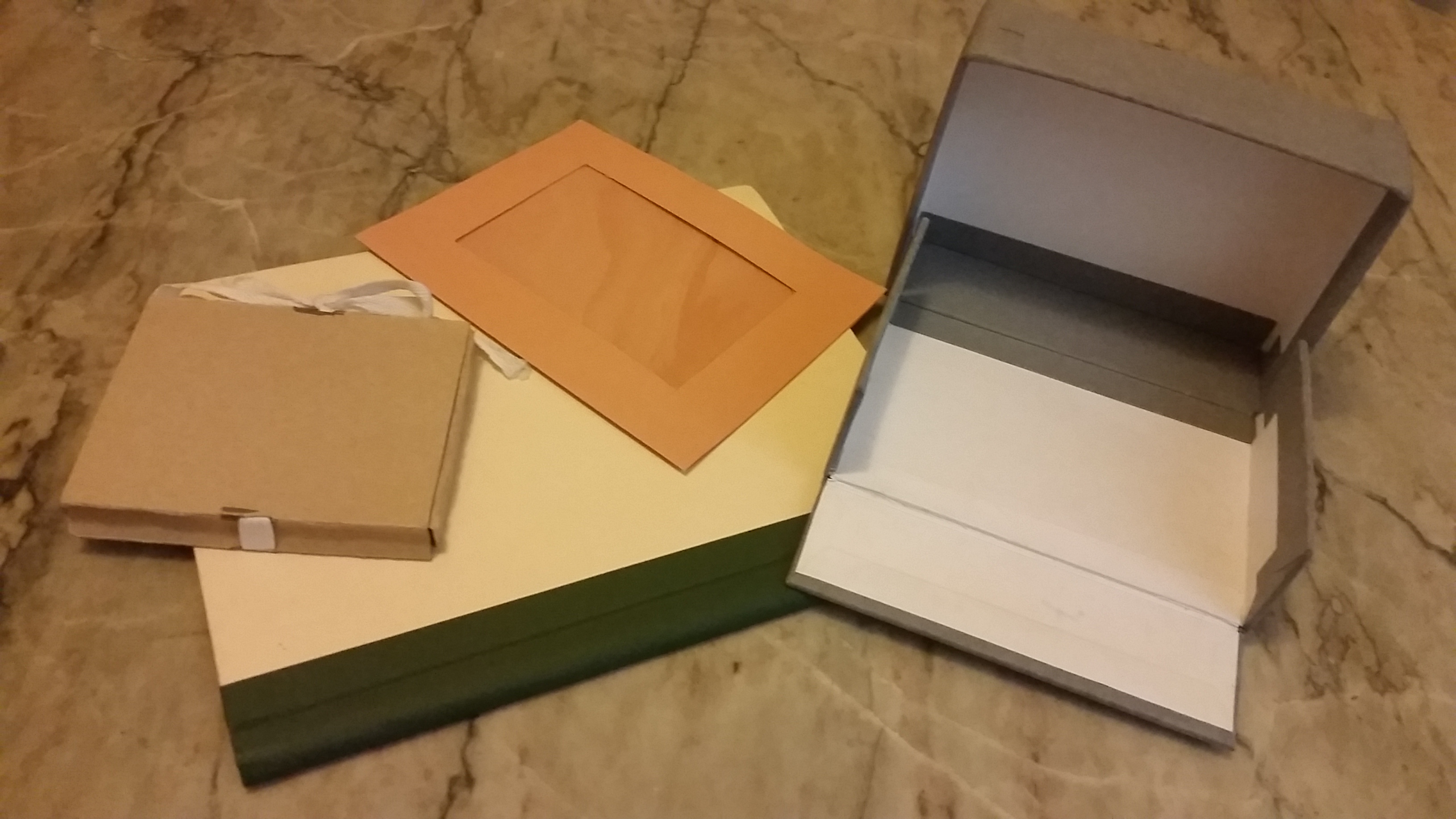 caja carpeta paspartu