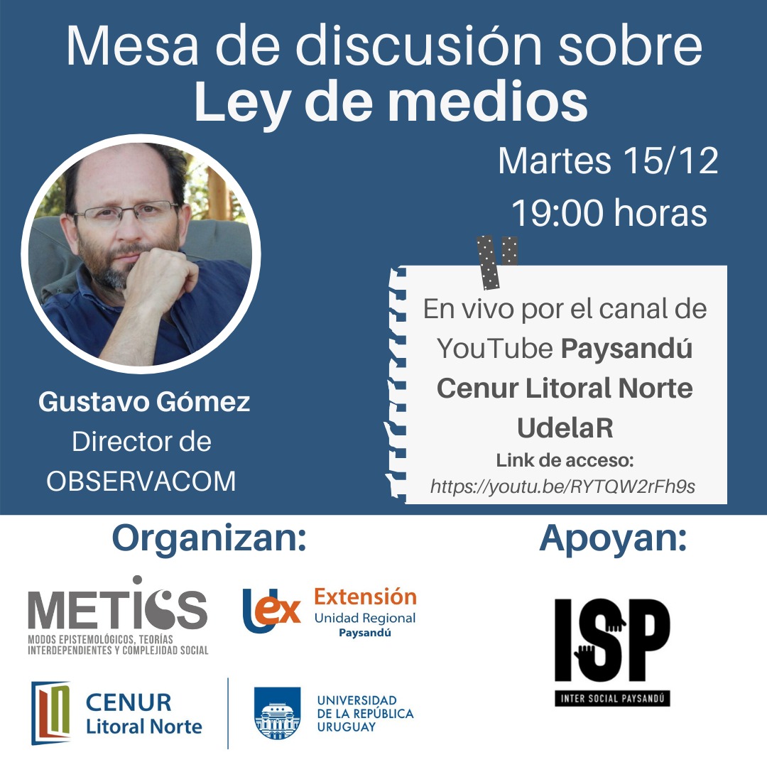 Flyer Invitación Ley de Medios