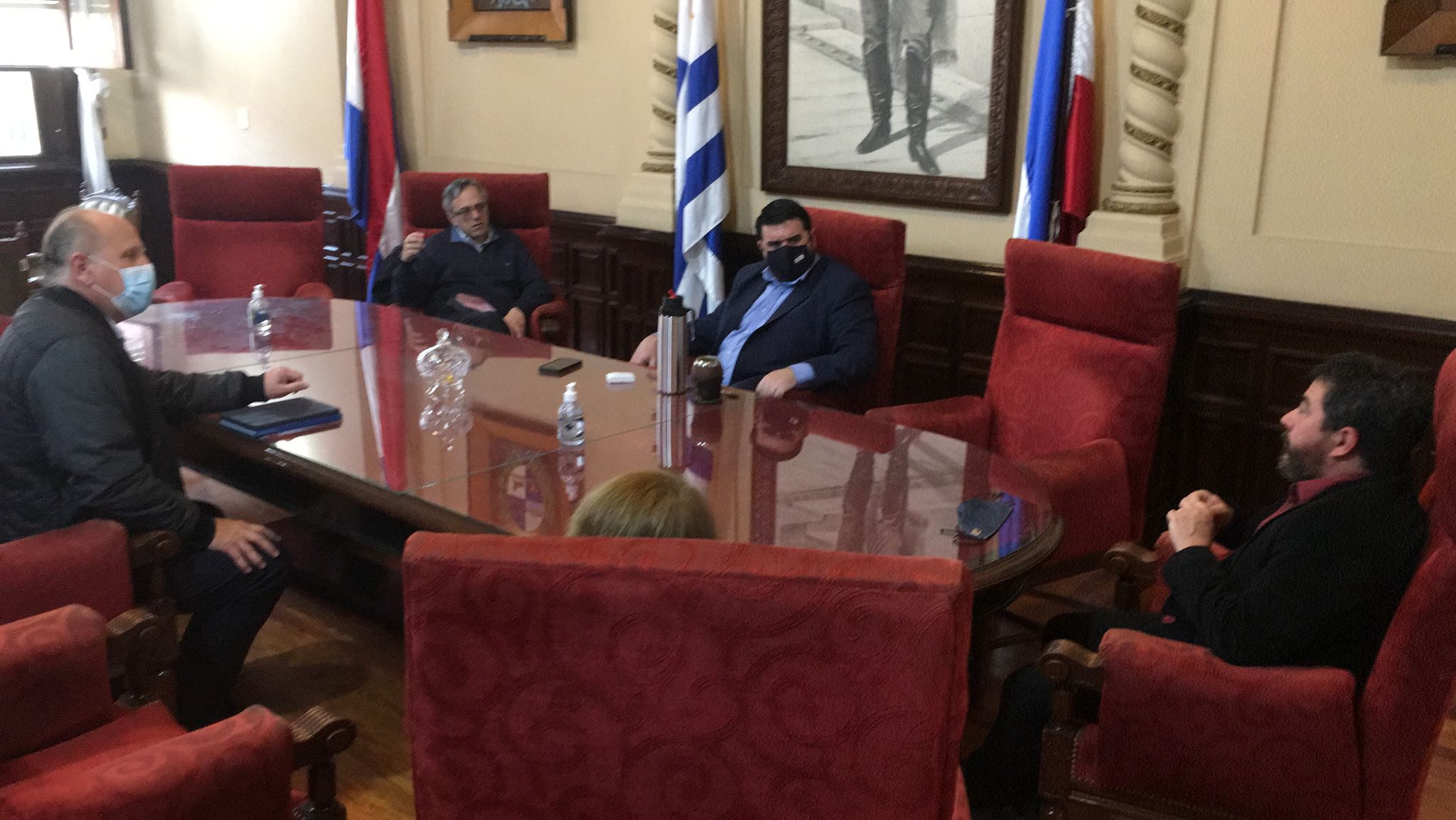 Reunion Intendente Pay con Rector