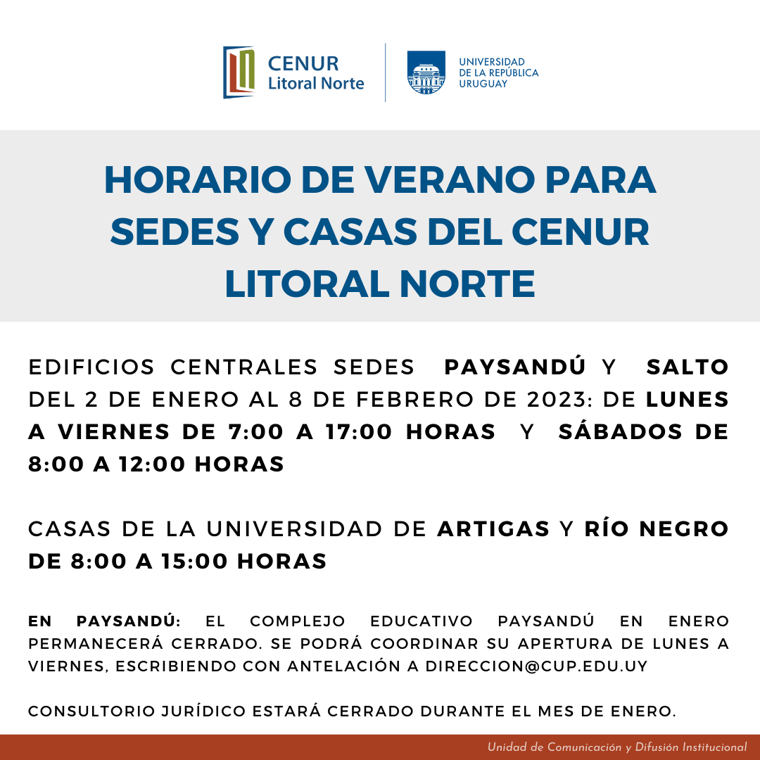 Horario Verano 2023