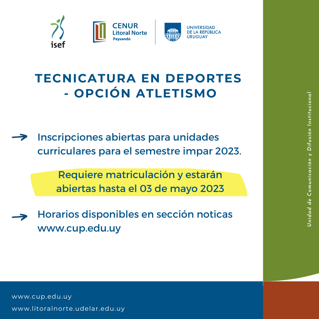 ISEF SEMESTRE IMPAR DEPORTE
