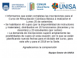 Comunicado UNISA