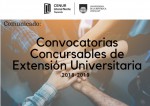 Convocatorias extensión 2018