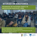 Curso de Anatomía Periodo de inscripción