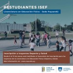 Estudiantes ISEF inscripcion a trayectos