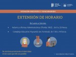 Extensión de horario