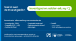Nueva web de investigación placa general