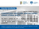 comunicado estudiantes