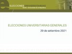 elecciones universitarias 29 de setiembre cup