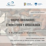 Curso de Educación Permanente “Grupos originarios: etnohistoria y arqueología”.