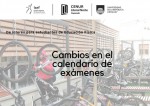 info CUP calendario exámenes ISEF