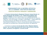 lanzamiento materia fmed drogas