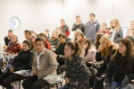 Visita de estudiantes del liceo de Nuevo Berlín.