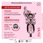 noche universitaria flyer