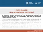 sala de anatomía inauguración 1