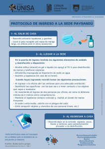 protocolo unisa ingreso a la sede