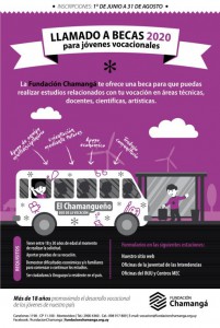 Afiche becas Chamangá 2020 510x758