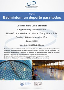Afiche Badminton