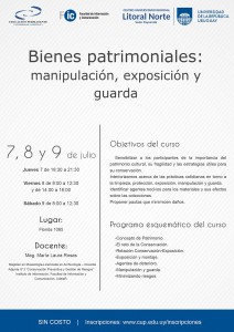 Educación Permanente: Bienes patrimoniales: manipulación, exposición y guarda