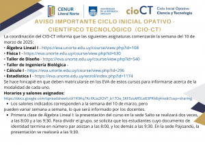 Aviso inicio cursos CIO CT 10 de Marzo