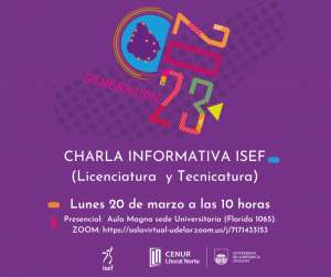 Charla informativa isef fb