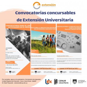 Convocatorias extensión 2019
