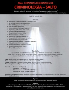 Criminología jornadas