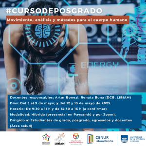 Curso posgrado Movimiento analisis y metodos para el cuerpo humano