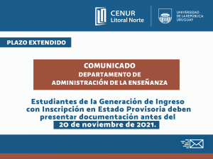 Extensión de plazo