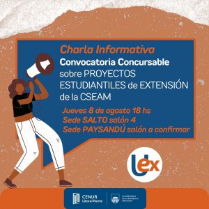 Flyer Proyectos Estudiantiles de Extensión CSEAM