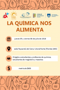 LA QUÍMICA TE ALIMENTA educación Permanente