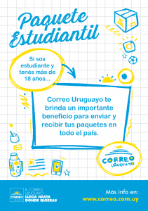 Paquete estudiantil afiche