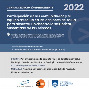 Participación de las comunidades y el equipo de salud en las acciones de salud para alcanzar un desarrollo salubrista sustentado de las mismas 1
