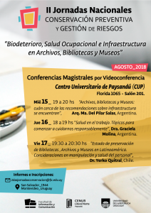 afiche conferencias CUP 2