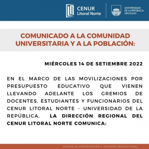 comunicado 14 09 CenurLN 1