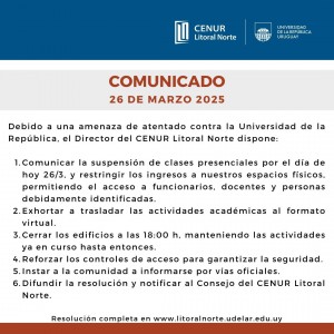comunicado 26 de marzo