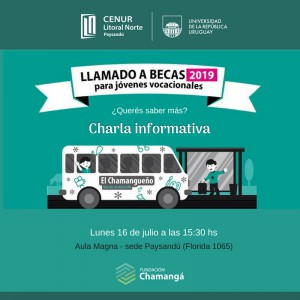 Charla informativa sobre becas de Fundación Chamangá.