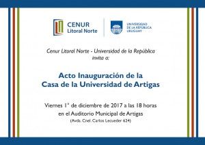 invitacion cenur casaartigas 18hs