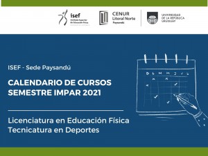 isef unidades curriculares 2021 PAY