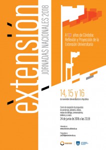 Plazos de recepción de propuestas para las Jornadas Nacionales de Extensión Universitaria.