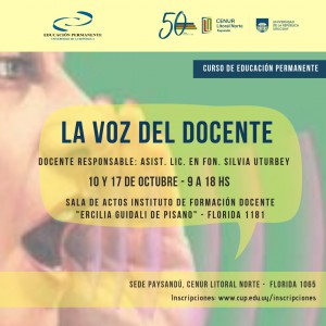 la voz del docente