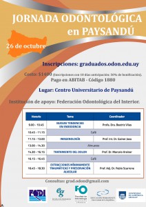 Jornada de Odontología en la sede Paysandú.